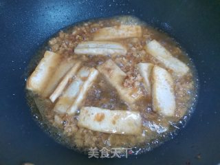 肉末香煎豆腐步骤5