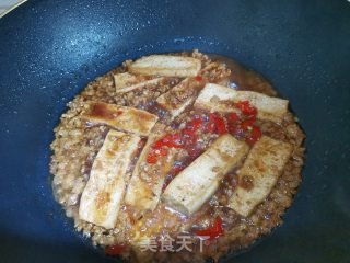 肉末香煎豆腐步骤7