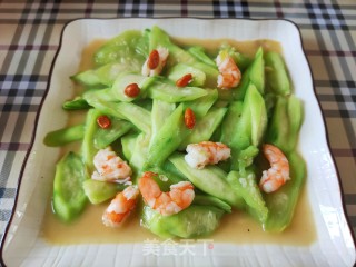虾仁烩丝瓜步骤10