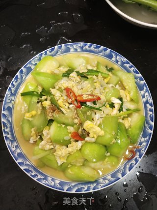 经济实惠好吃得连汤汁都不剩的丝瓜炒鸡蛋步骤9