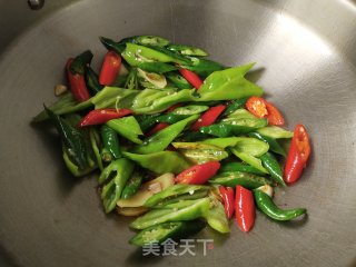 辣椒炒猪肚步骤6