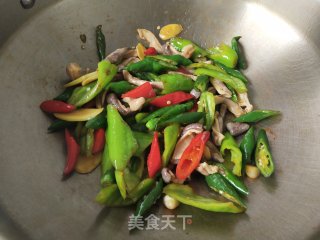 辣椒炒猪肚步骤7
