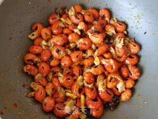 小米椒芹菜炒虾尾步骤8