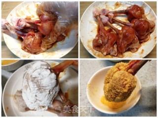 外脆里嫩，健康无油～香烤火炬鸡腿步骤4