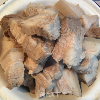 墨鱼干红烧肉步骤2