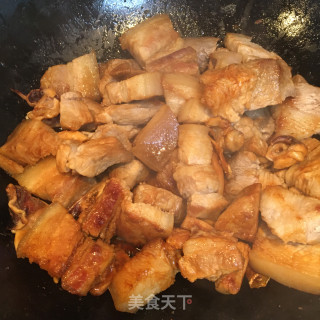 墨鱼干红烧肉步骤8