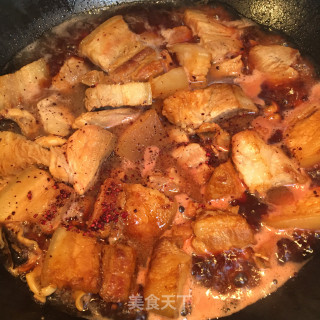 墨鱼干红烧肉步骤9