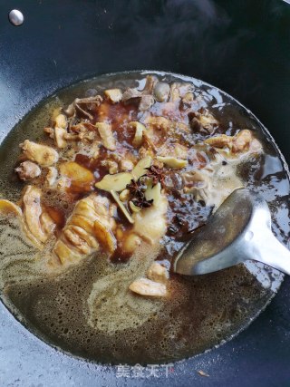 蕨菜干炖鸡肉步骤6