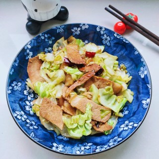 五花肉炒包菜步骤11