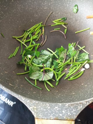 乌鸡蛋炒红薯叶步骤13