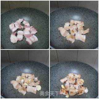 五花肉焖凤尾笋步骤6