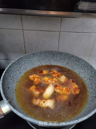 五花肉焖凤尾笋步骤8