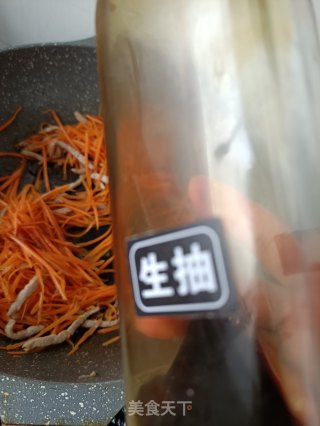 肉丝乌鸡蛋炒胡萝卜步骤9