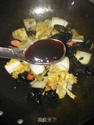 白菜火腿豆腐煲步骤12