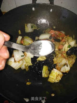 白菜火腿豆腐煲步骤13