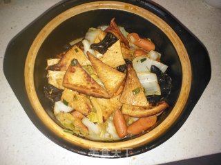 白菜火腿豆腐煲步骤17