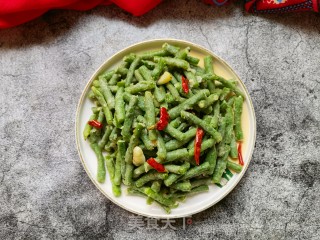 蒜蓉辣椒炒蒸豆角步骤14
