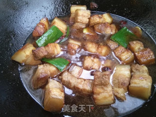 红烧五花肉豆角步骤7