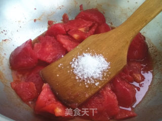 番茄丝瓜步骤4