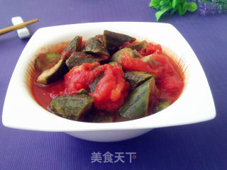 番茄丝瓜步骤7