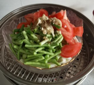 茄子蒸豆角步骤6