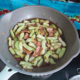 卤肉炖豆角步骤9