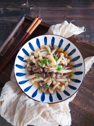 炒双菇步骤6