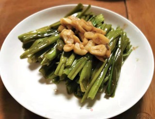虾酱通菜梗步骤6
