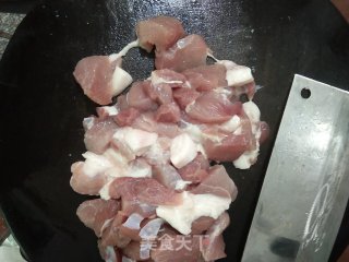 猪肉末酿豆泡和酿辣椒步骤2