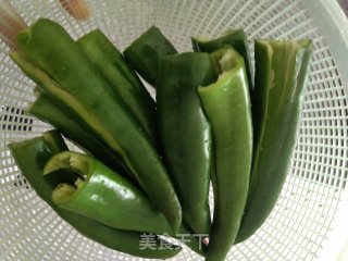 猪肉末酿豆泡和酿辣椒步骤5