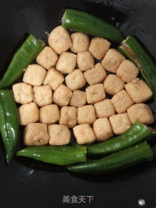 猪肉末酿豆泡和酿辣椒步骤9