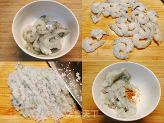 原汁原味，低卡减脂美食～蘑菇酿虾滑步骤3