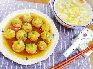 原汁原味，低卡减脂美食～蘑菇酿虾滑步骤9