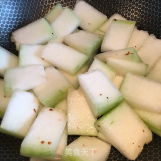 五花肉虾皮烧冬瓜步骤6