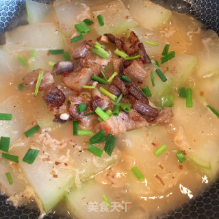 五花肉虾皮烧冬瓜步骤9