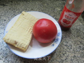 番茄炒豆腐干步骤1