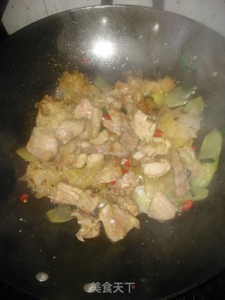 青笋银耳滑炒肉片步骤13