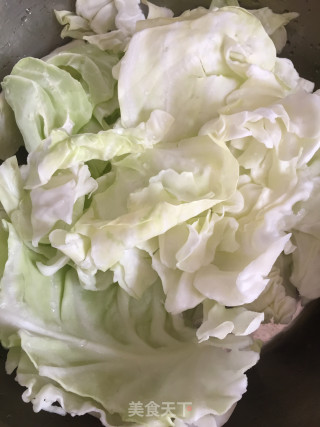 粉条炒包菜步骤1
