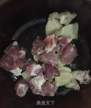 瘦肉炖山豆角干步骤8