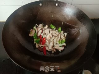 小炒双菇步骤4