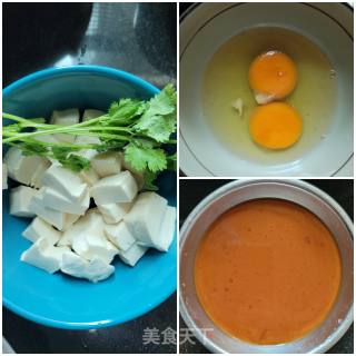 鸡蛋烧豆腐步骤1