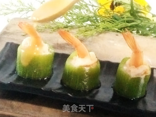 轻养瘦身虾仁豆腐丝瓜盅步骤10