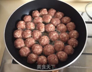 煎肉丸步骤7