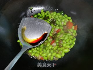 辣椒炒毛豆步骤7