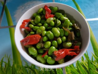 辣椒炒毛豆步骤9