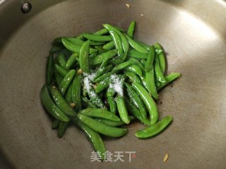 蚝油甜豆步骤6