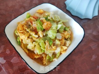 西红柿圆白菜炒鸡蛋步骤11