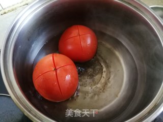番茄黄瓜炒蛋步骤1