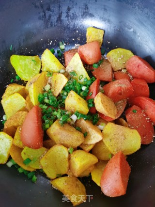 油炸土豆火腿肠步骤7