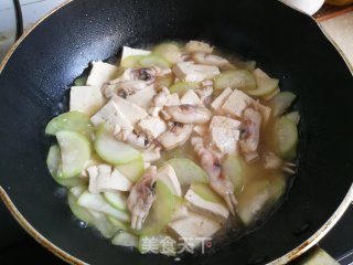 蛏子蒲瓜烧豆腐步骤6